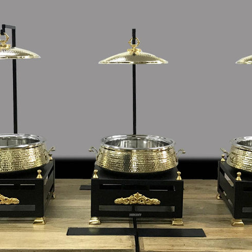 Brass/ss Lagan Chaffers w/Blk Burner CD44